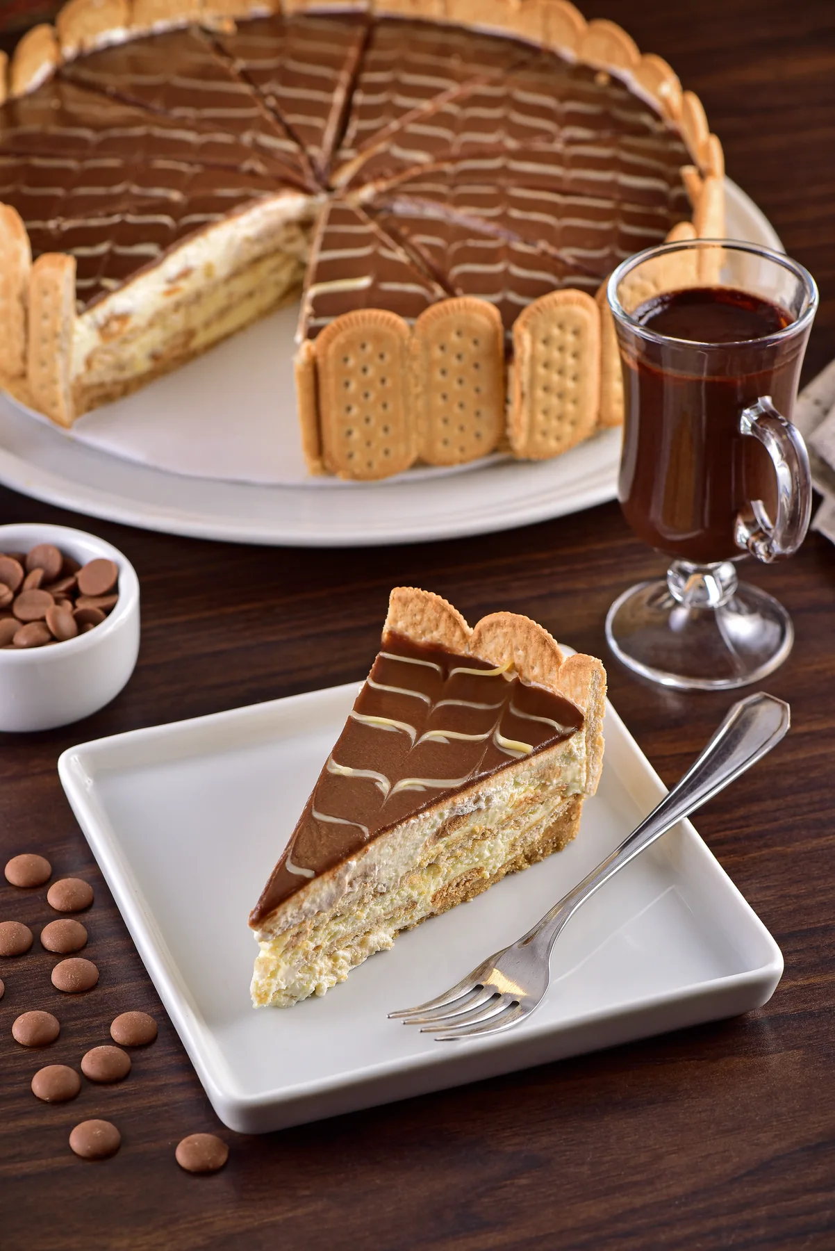 Fatia de torta alemã Sabor do Alemão