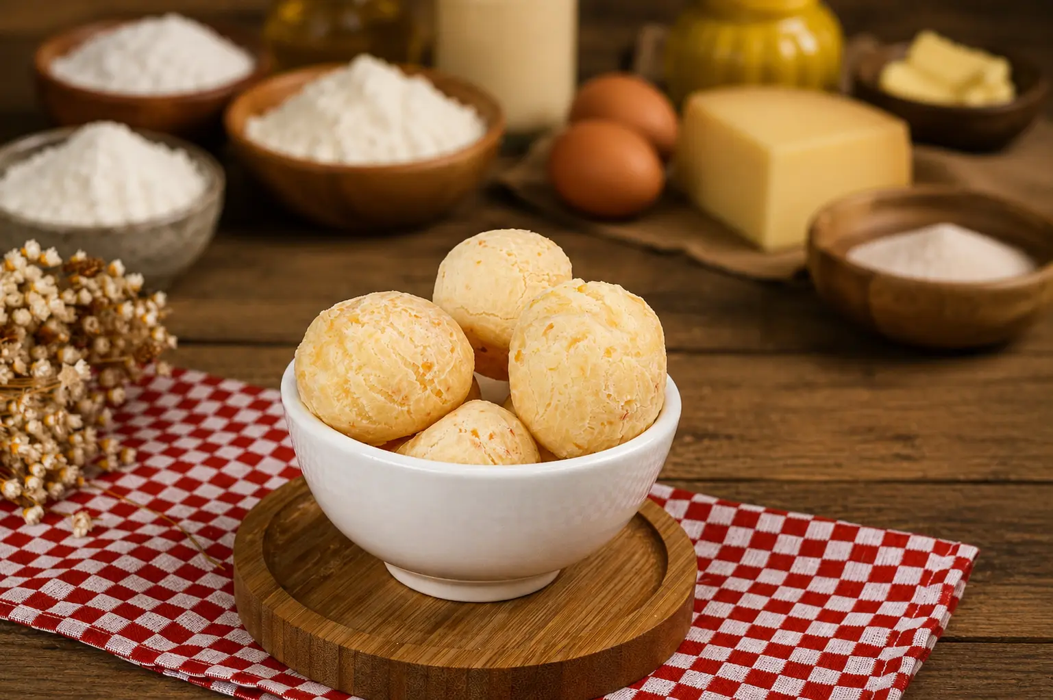 Pães de queijo gourmet